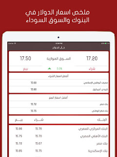 تحميل برنامج اسعار الدولار اليوم فى البنوك والسوق السوداء مباشرة 2019 